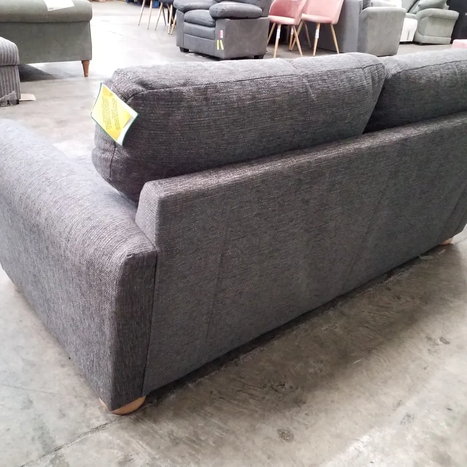QUALITY DESIGNER BAILEY 3 SEATER SOFA - CHARCOAL FABRIC  