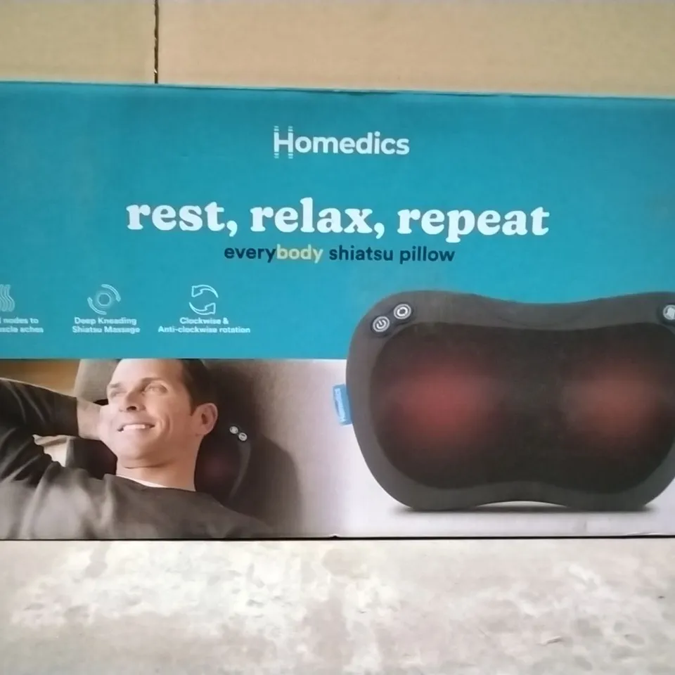 BOXED HOMEDICS EVERYBODY SHIATSU PILLOW