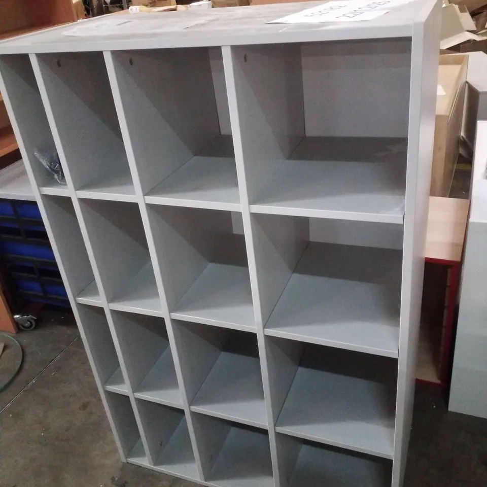 9 EXTRA DEEP GREY MFC TRAY STORAGE UNIT WITH CASTORS 1030×453×792MM