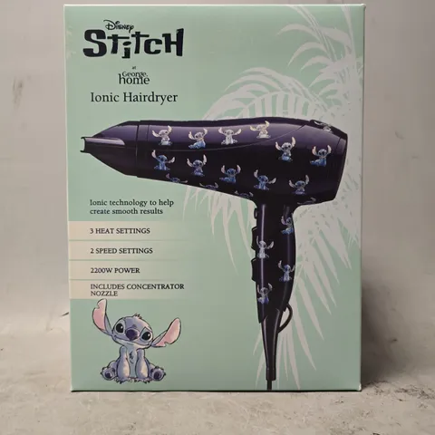 BRAND NEW BOXED DISNEY STITCH IONIC HAIRDRYER