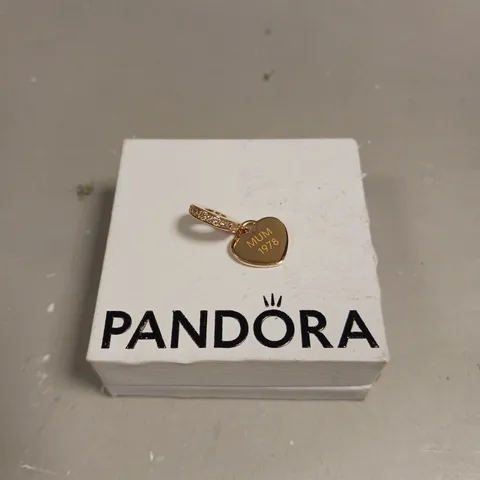 PANDORA PERSONALISED HEART CHARM