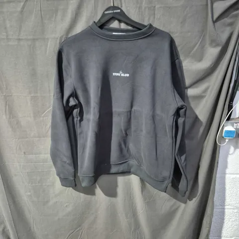 STONE ISLAND CREWNECK SWEATSHIRT – DARK GREY, UK L (L)
