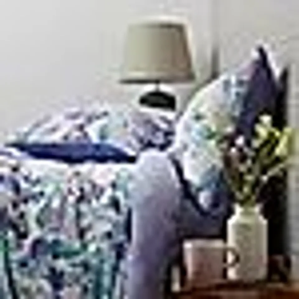COZEE HOME BUTTERFLY FLORAL PRINT 4 PIECE DUVET SET
