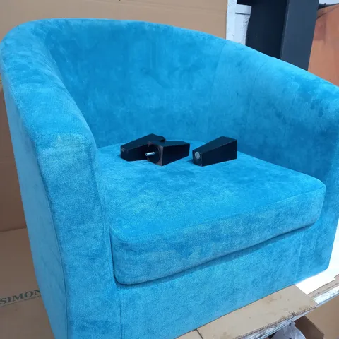 REGAL TUB CHAIR - AQUA BLUE