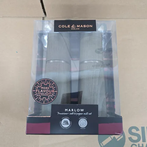 COLE & MASON MARLOW PRECISION+ SALT & PEPPER MILL SET