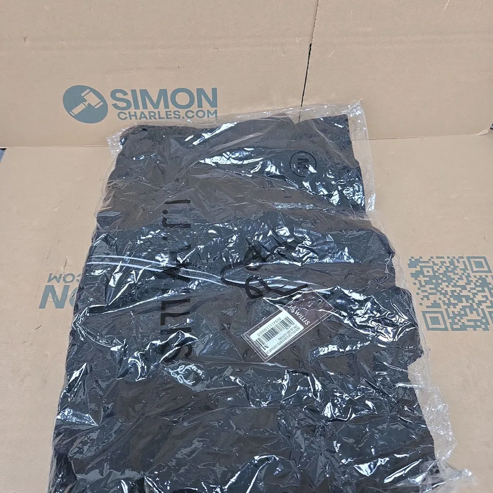 J.WILLS MEN'S FULL ZIP FLEECE WITH CONTRAST ZIP – BLACK – SIZE M