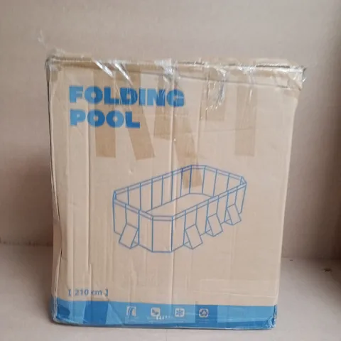 FOLDING POOL 210 CM – BOXED GARDEN POOL