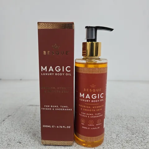 BESQUE MAGIC LUXURY BODY OIL – 200ML, BOXED WITH PUMP