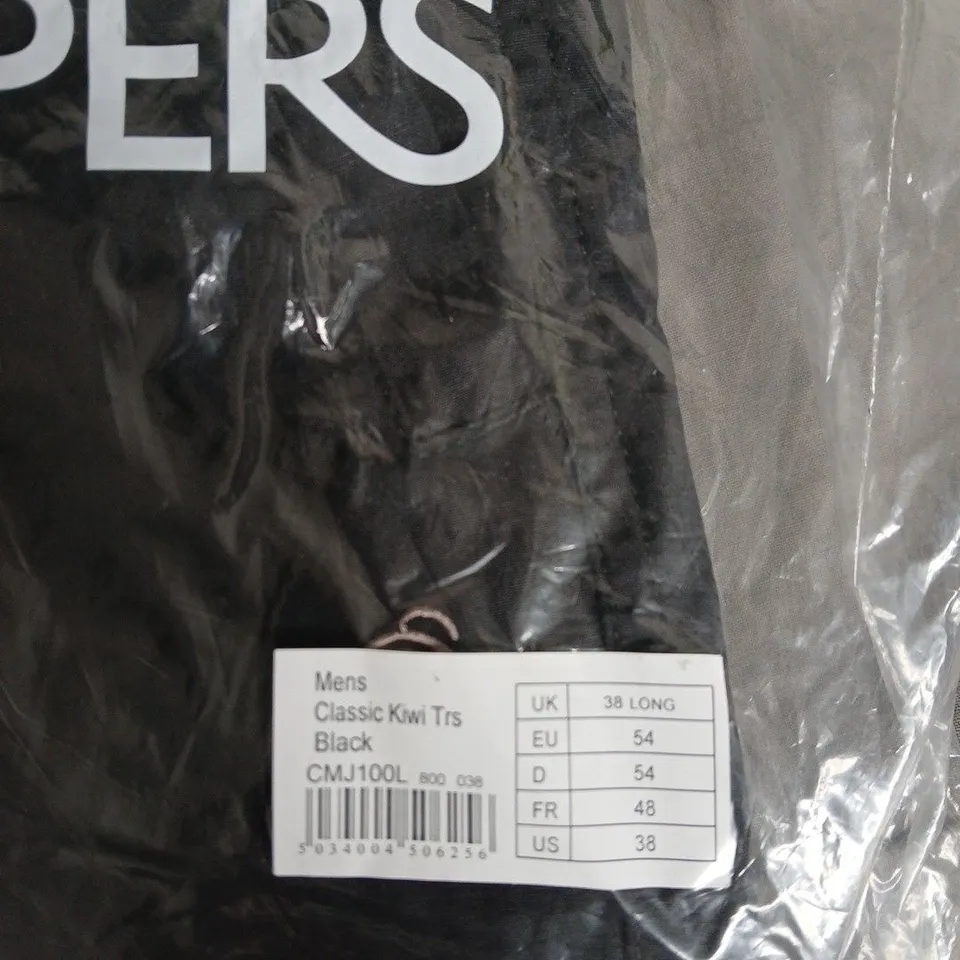 CRAGHOPPERS MENS CLASSIC KIWI TROUSERS – BLACK, UK 38 LONG