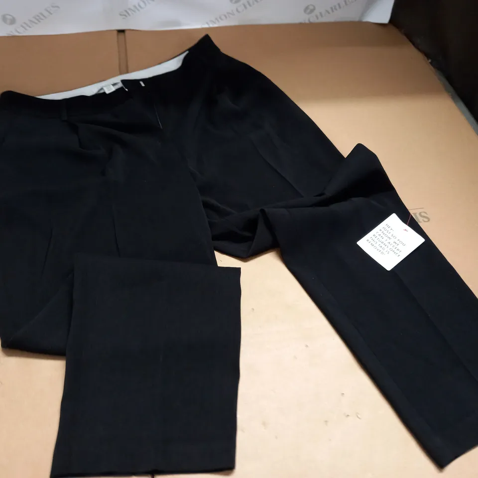 TOPSHOP PETITE TAILORED SLIM PEG LEG TROUSERS - UK 12