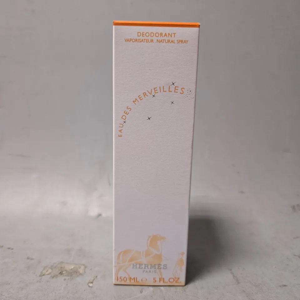 BOXED HERMES PARIS DEODORANT EAU DES MERVEILLES 150ML