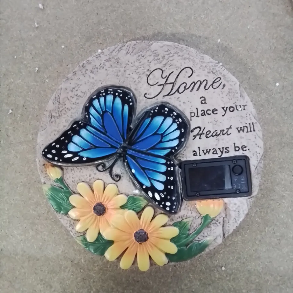 HOME2GARDEN SOLAR LED BUTTERFLY STEPPING STONE