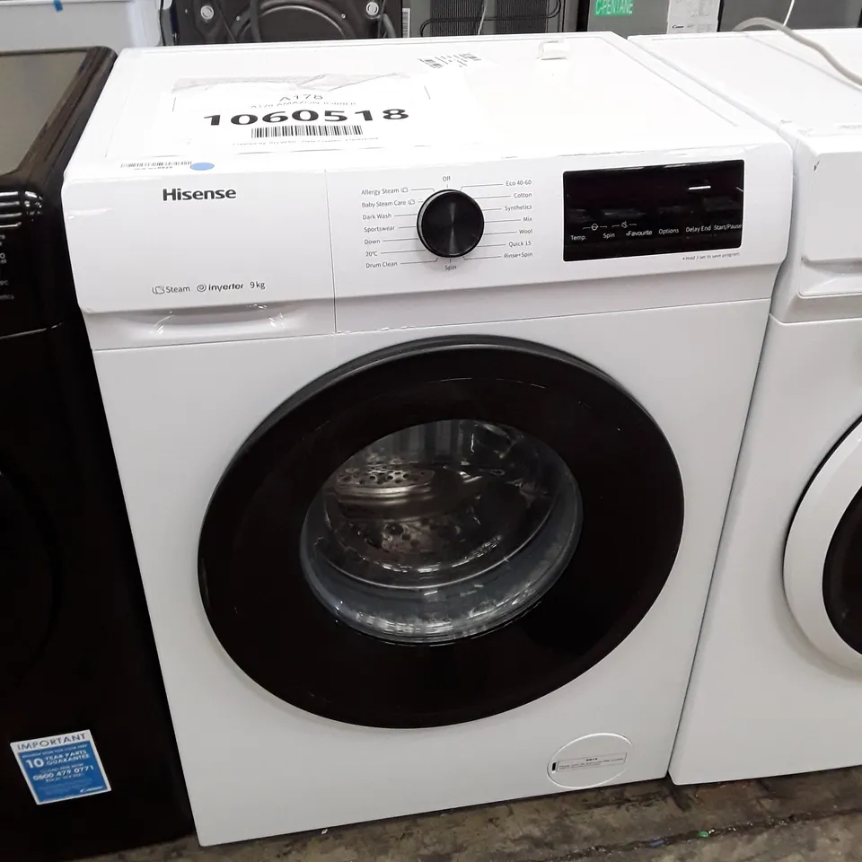 HISENSE FREESTANDING 9KG WASHING MACHINE - WFQP9014EVM