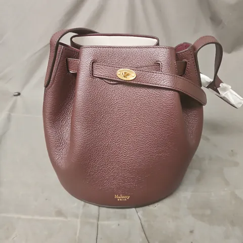 MULBERRY LEATHER BUCKET BAG – BROWN