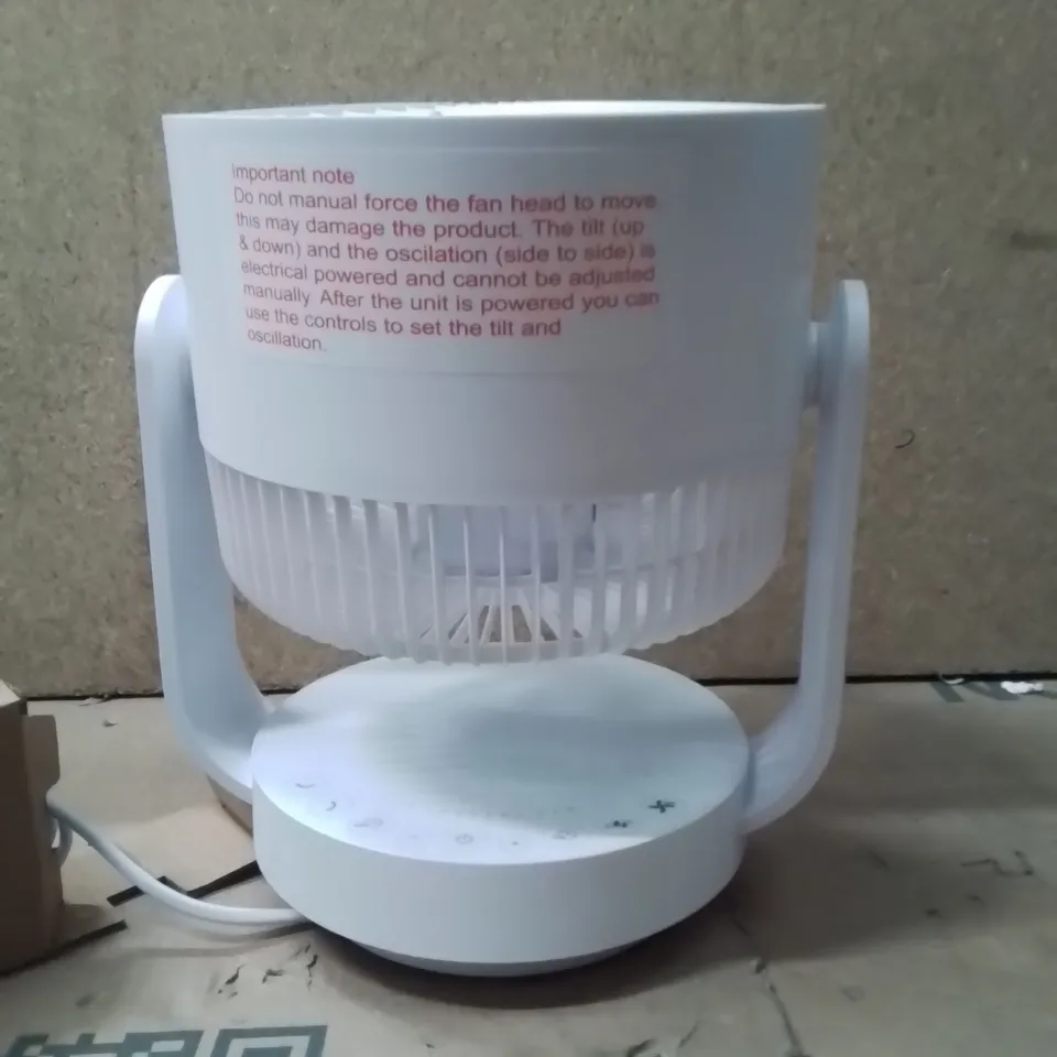 BOXED RUSSELL HOBBS 9" DESKTOP FAN WHITE RHDCF1001