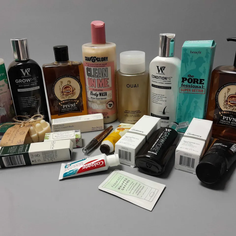 LOT OF BEAUTY PRODUCTS TO INCLUDE BENEFIT THE PORE FESSIONAL SUPER SETTER, ETC