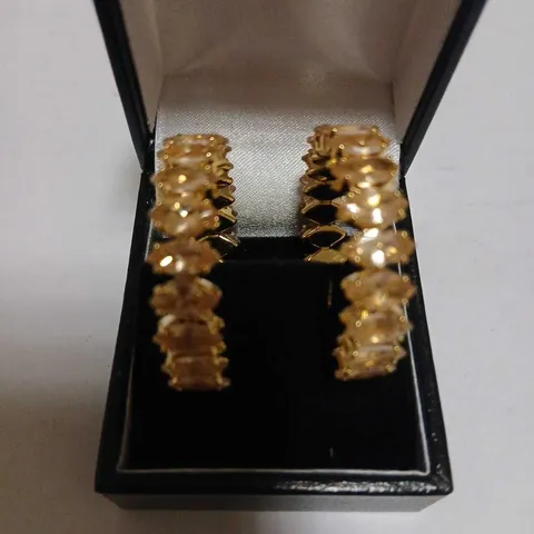 BUTLER & WILSON RADIANT HOOP EARRINGS 