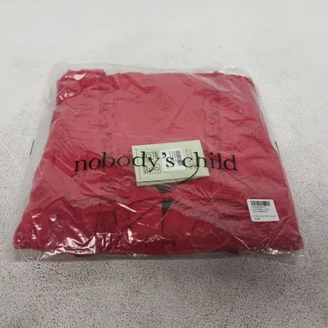 NOBODY'S CHILD RED RYLEE MIDI DRESS – UK 12 