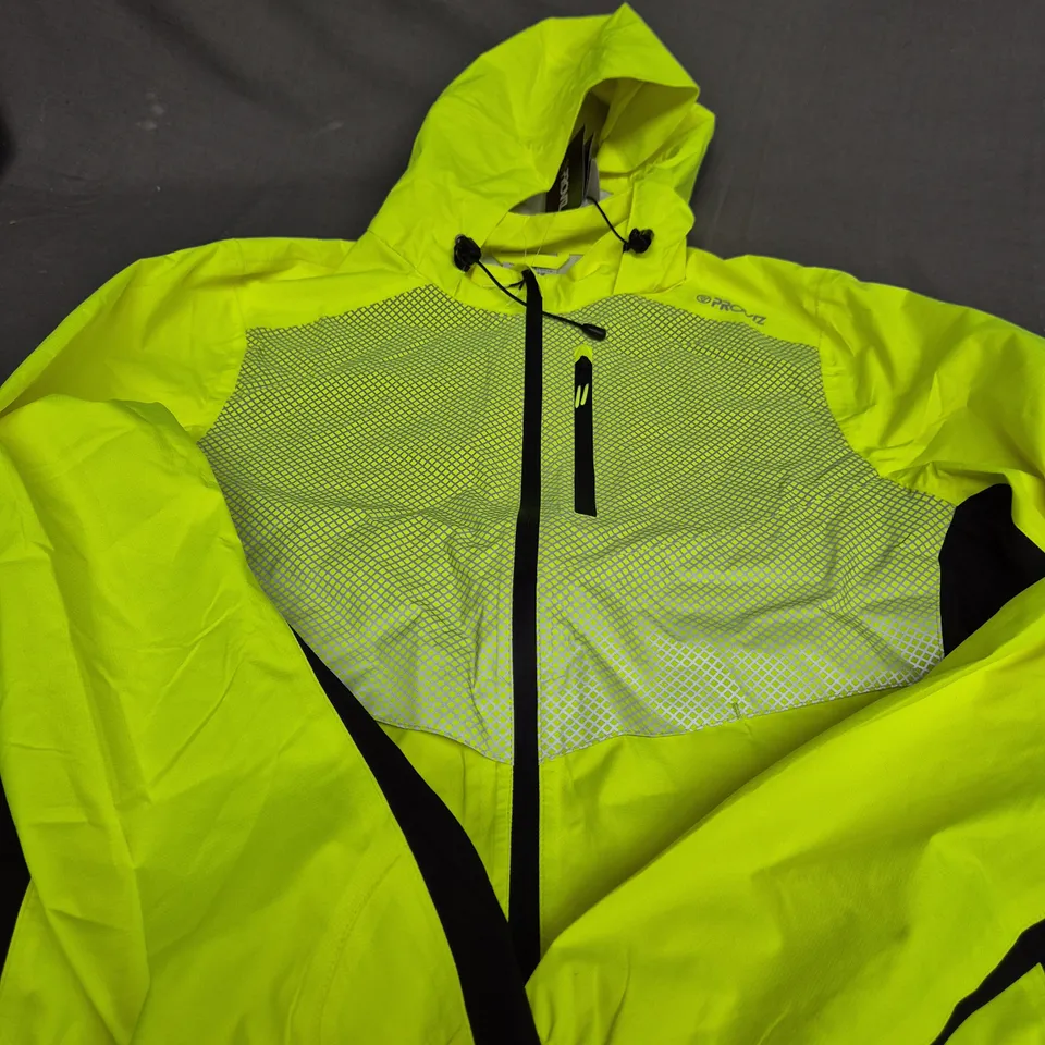 PROVIZ REFLECT 360 LUMIA RUNNING JACKET IN YELLOW & BLACK - UK 14