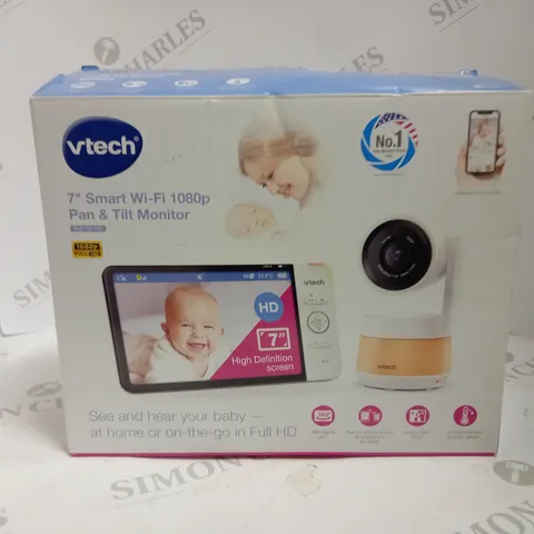 BOXED VTECH 7" SMART WIFI 1080P BABY MONITOR RM7767HD