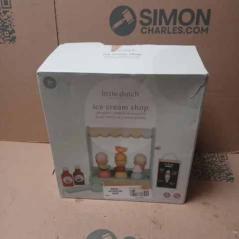 LITTLE DUTCH ICE CREAM SHOP WOODEN PLAYSET – BOXED