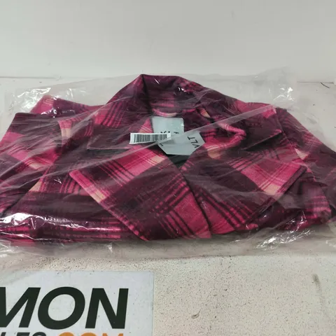 NVLT PINK PLAID JACKET– UK SIZE XL