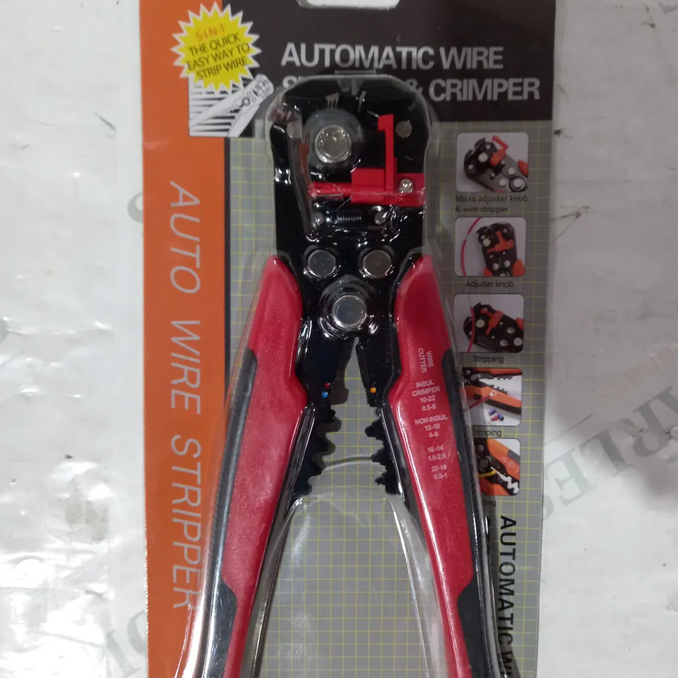 AUTOMATIC WIRE STRIPPER & CRIMPER