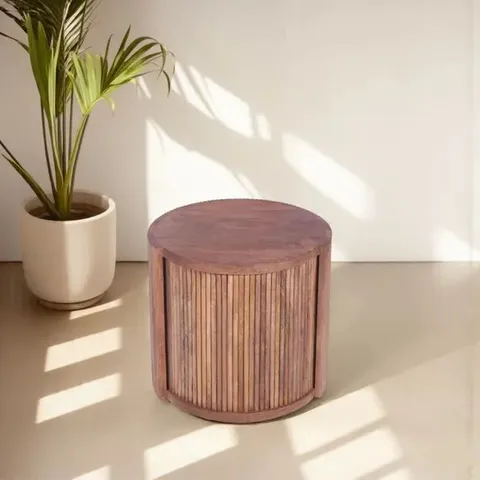 BOXED INDUS VALLEY HAMILTON SIDE TABLE (1 BOX)