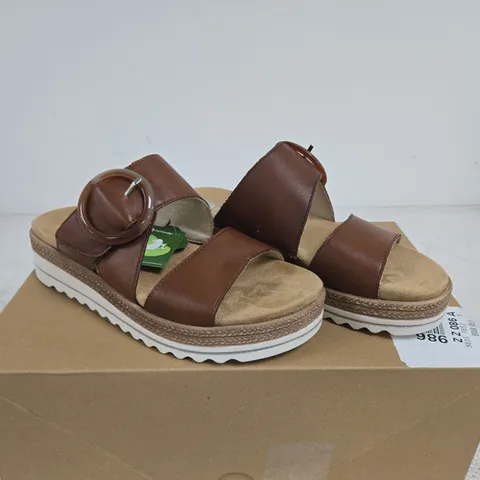 REMONTE BROWN MULE WOMENS SHOES SIZE 38 BOXED