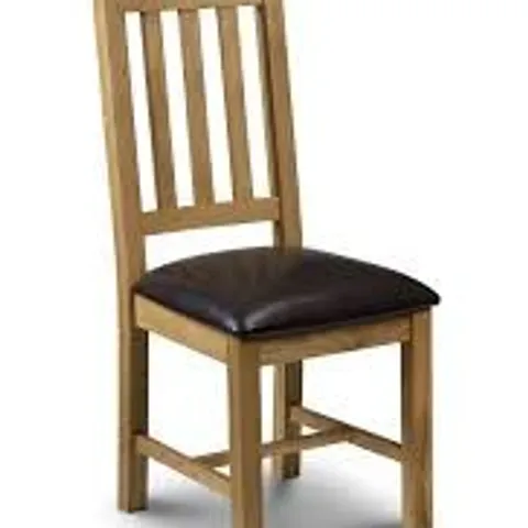BOXED JULIAN BOWEN ASTORIA DINING CHAIR - WAXED OAK (1 BOX)
