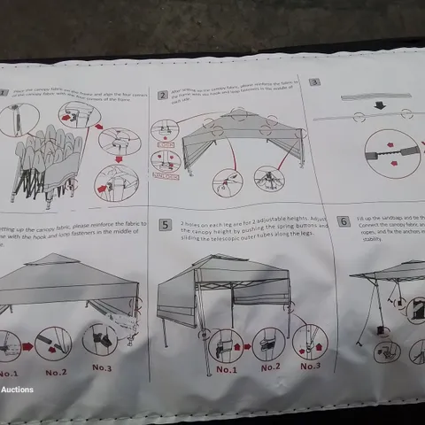 A BAGGED POP UP CANOPY/MARKEE 
