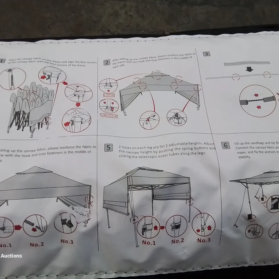 A BAGGED POP UP CANOPY/MARKEE