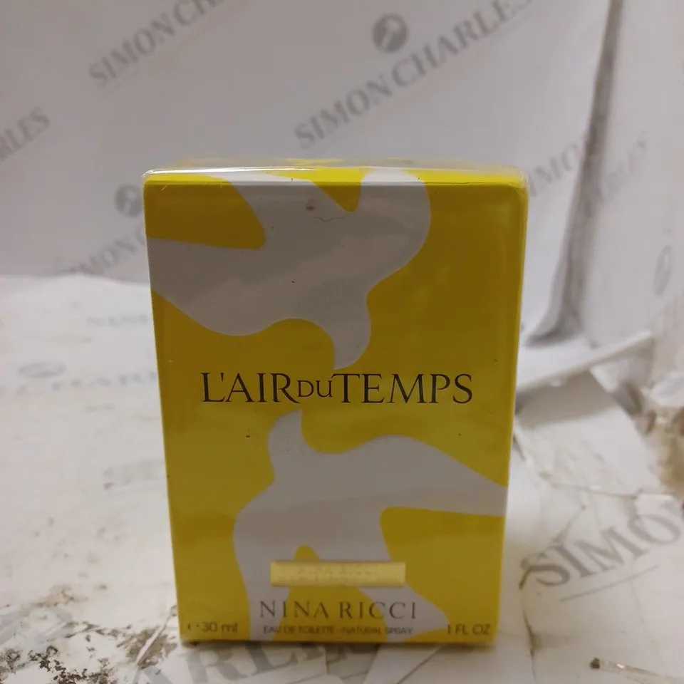 BOXED AND SEALED LAIR DU TEMPS NINA RICCI EAU DE TOILETTE NATURAL SPRAY 30ML