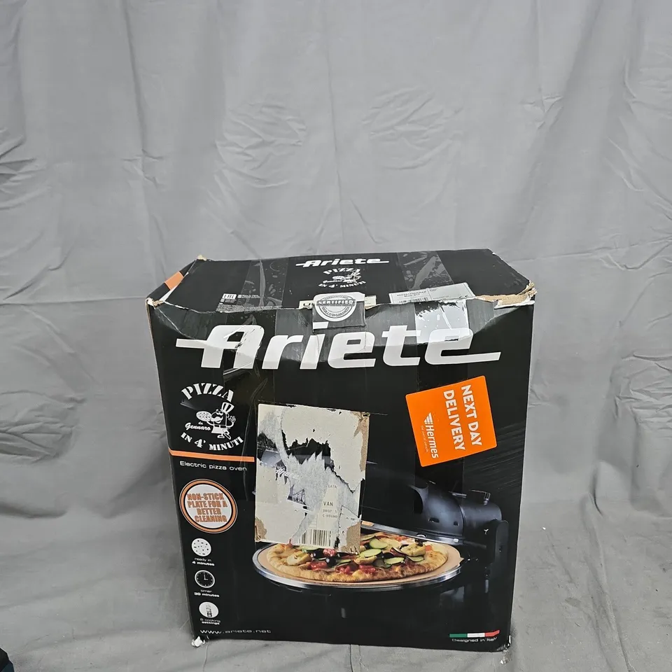 ARIETE ELECTRIC PIZZA OVEN – BLACK, BOXED