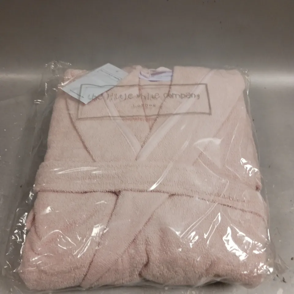 THE WHITE COMPANY TOWELLING ROBE IN PINK - 9-10YRS