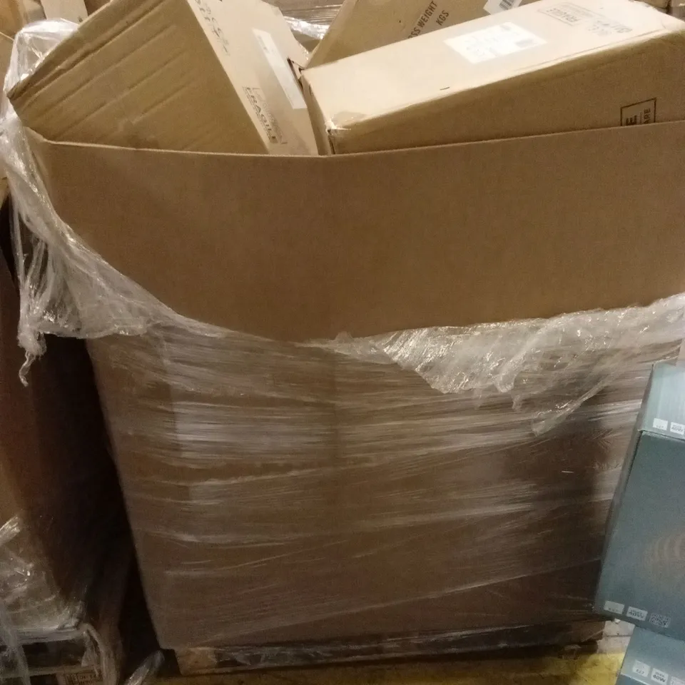 PALLET TO CONTAIN A LARGE QUANTITY OF DESIGNER HOME LIGHTING GOODS AND PRODUCTS 