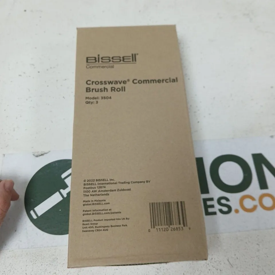 BISSELL CROSSWAVE COMMERCIAL BRUSH ROLLS – MODEL 3504, 3-PACK