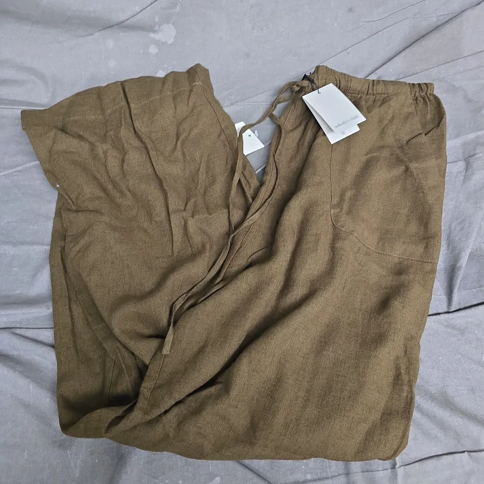 Nobody's Child Shona Trouser – Linen Green, UK 14 (EU 42, USA 10)