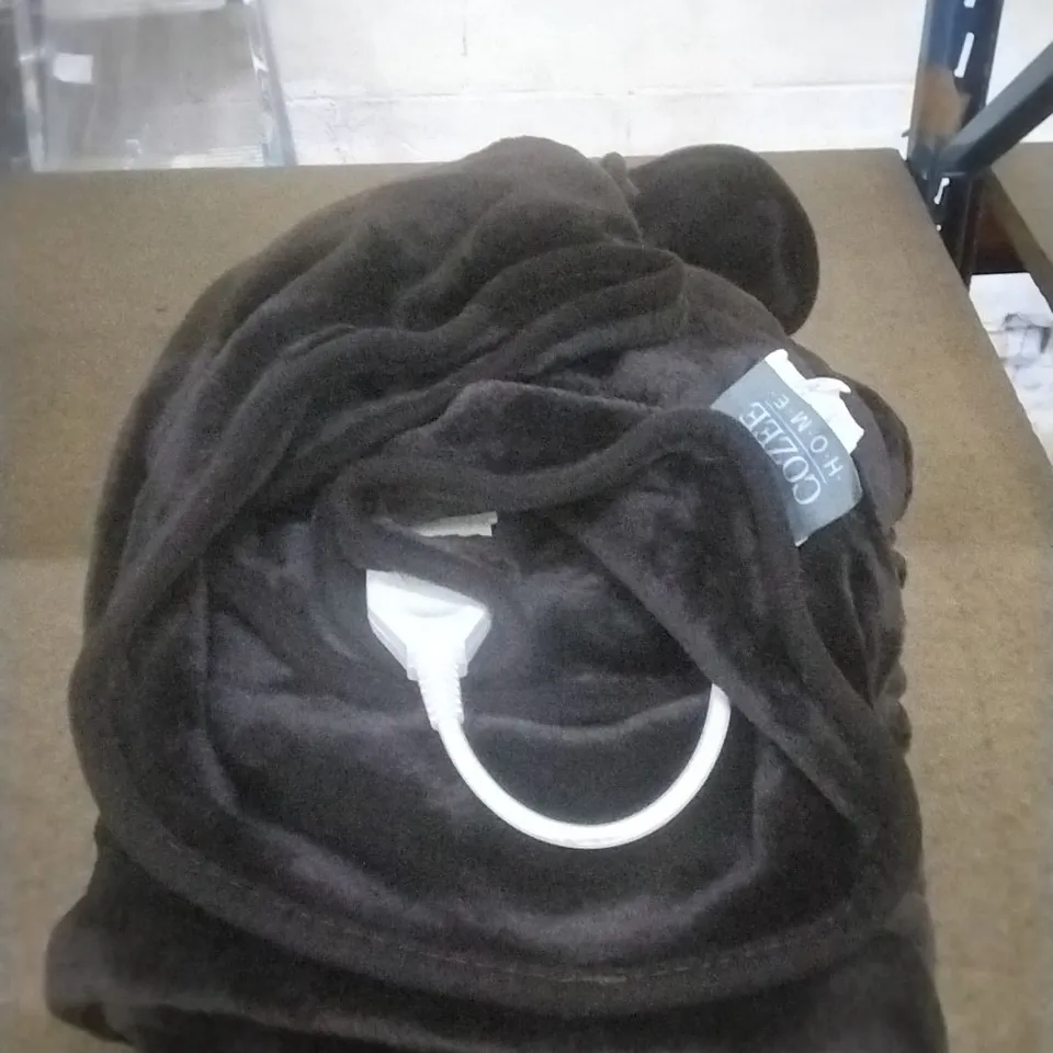 UNPACKAGED COZEE HOME ELECTRIC BLANKET (BROWN)