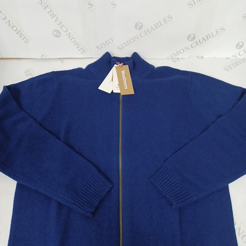 WOOLOVERS LAMBSWOOL LINCOLN ZIPPER CARDIGAN SIZE M
