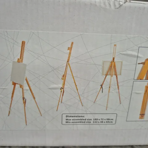 BOXED FLOOR STANDING FIELD EASEL