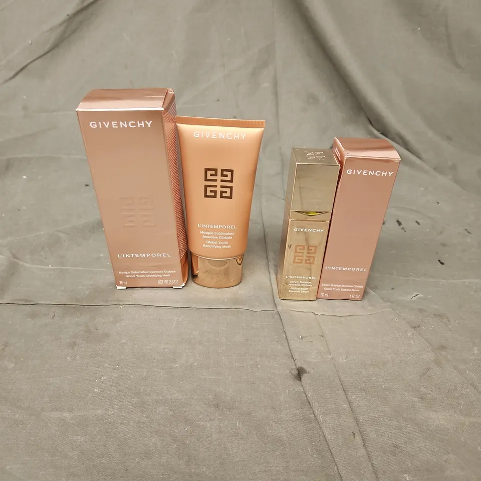 BOXED GIVENCHY L'INTEMPOREL GLOBAL YOUTH ESSENCE SERUM 30ML & BEAUTIFYING MASK 75ML