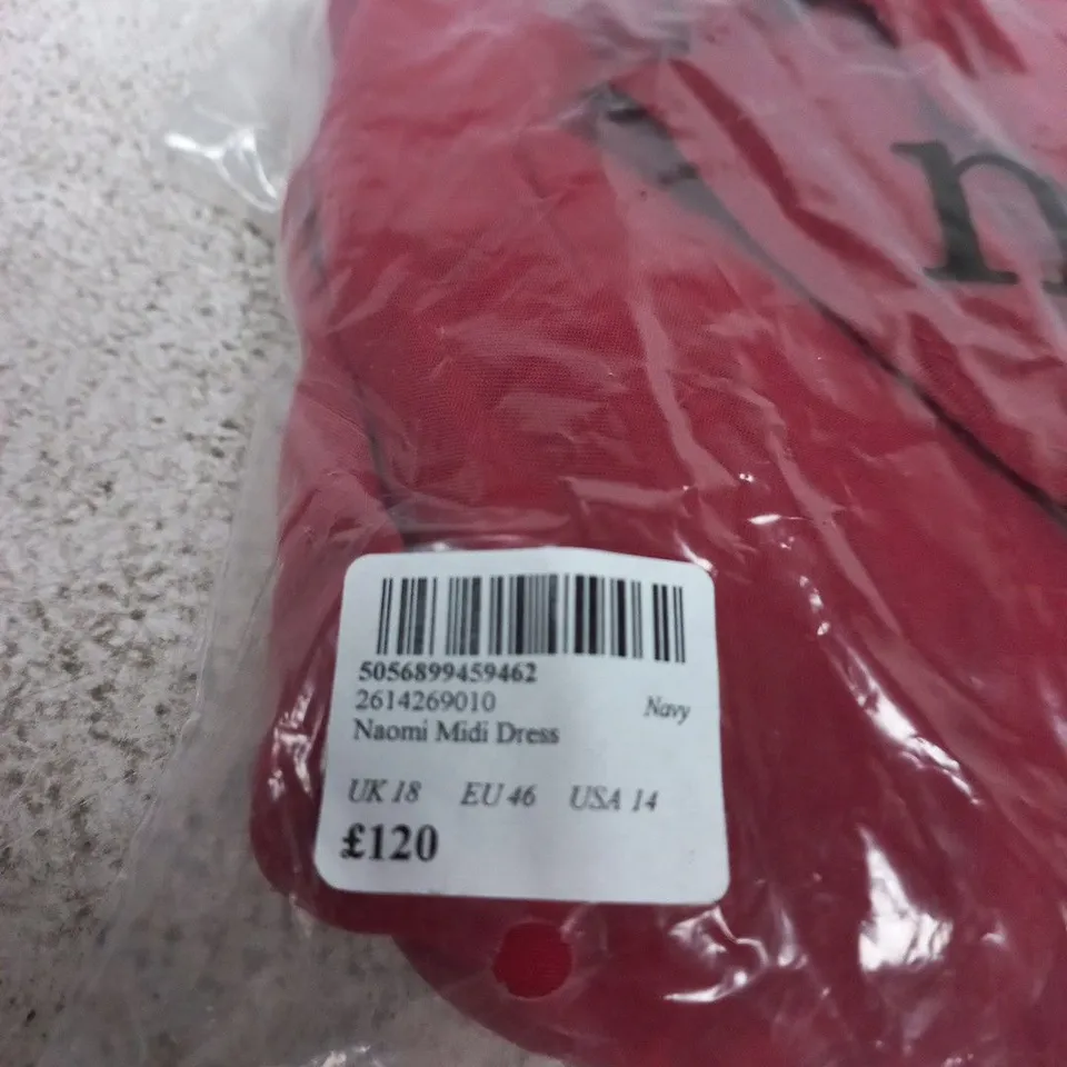 NOBODYS CHILD NAOMI MIDI DRESS – RED, UK 18 (EU 46, US 14)