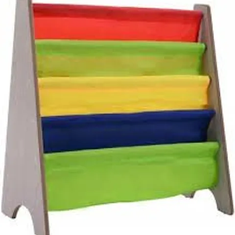 BOXED 4 TIER CHILDREN BOOKSHELF MAGAZINE RACK ORGANISER