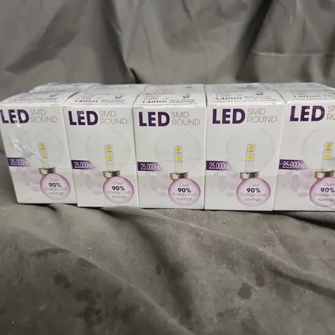 BOXED ADVANCE LED SMD ROUND 1.6W B22 3000K LIGHT BULBS 100PCS