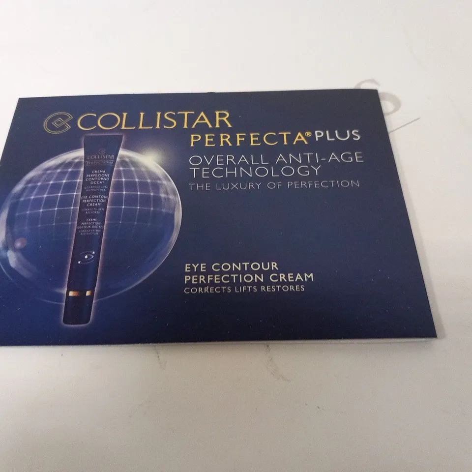 10 BOXES OF APPROXIMATELY 20 COLLISTAR PERFECTA PLUS EYE CONTOUR PERFECTION CREAM SAMPLES
