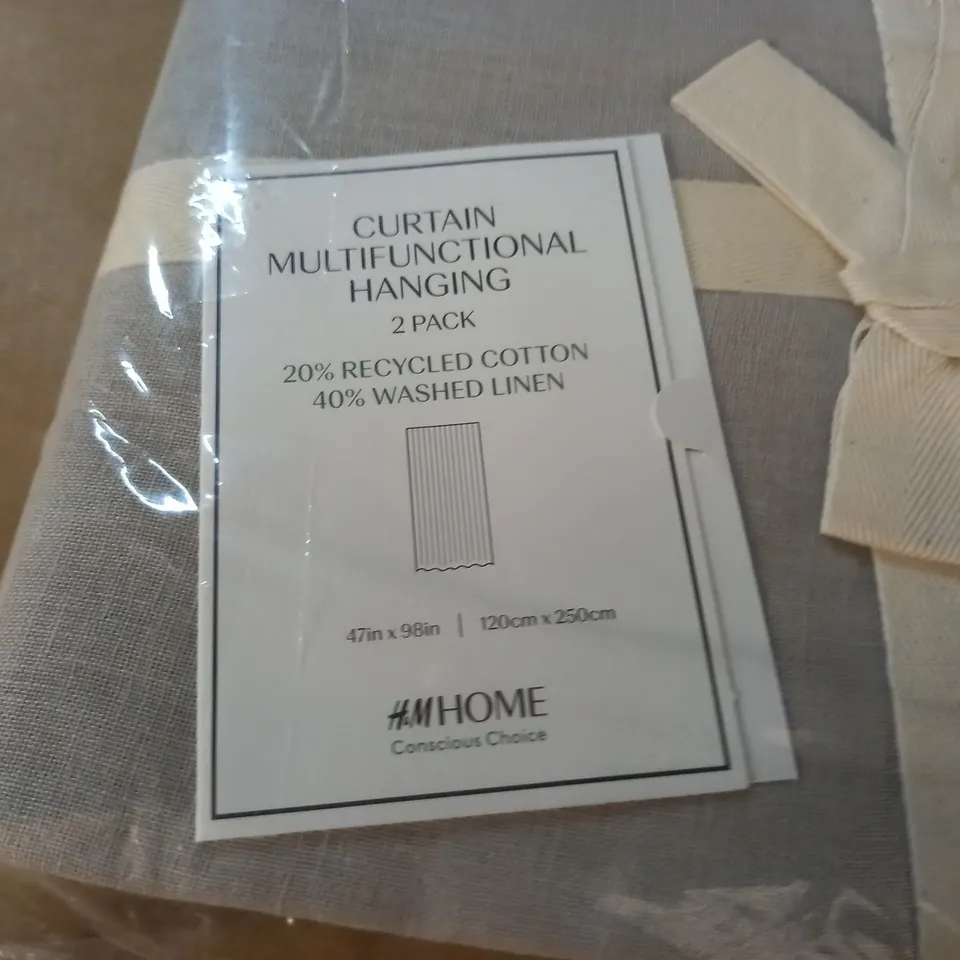 CURTAIN MULTIFUNCTIONAL HANGING 2-PACK - 120X250CM