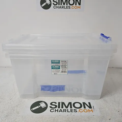 2 KLASS 50L CLICK N STORE BOXES