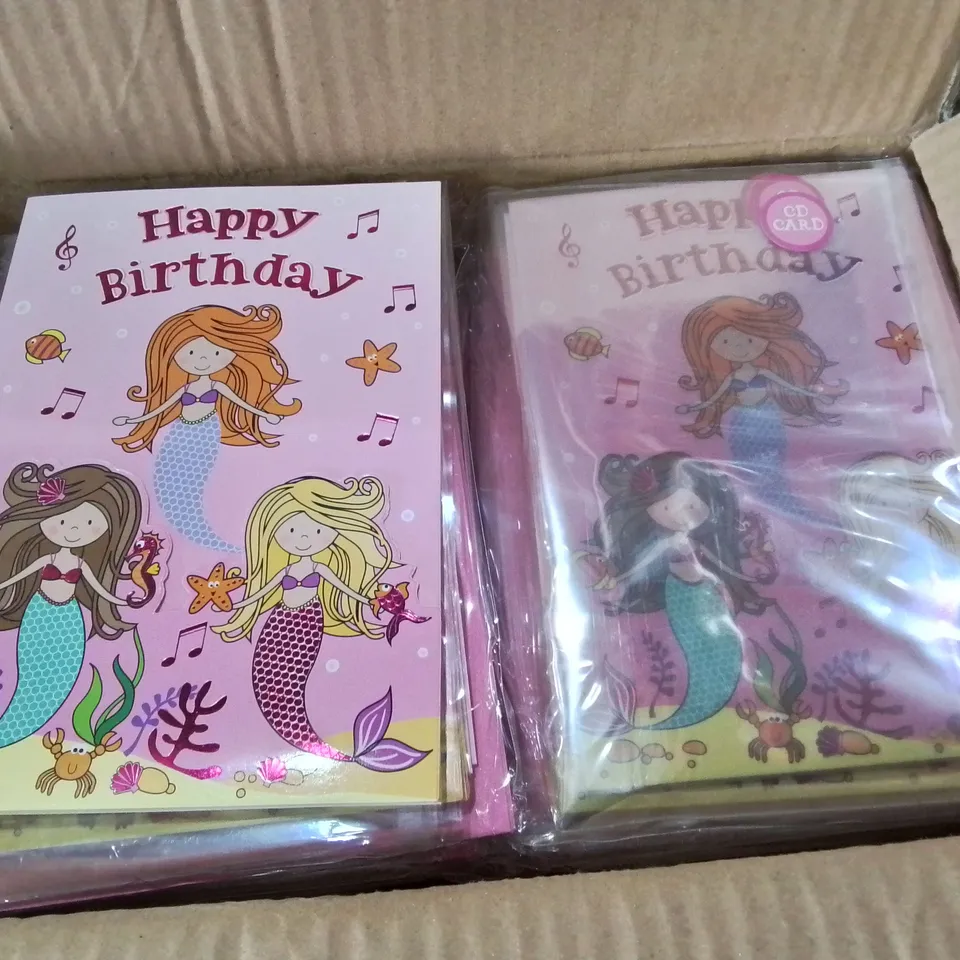 PALLET CONTAINING APPROXIMATELY 106 48-PIECE BOXES OF MERMAID THEMED CARDS