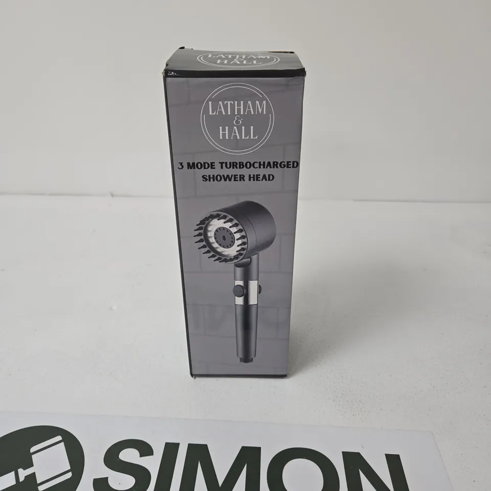 LATHAM & HALL 3-MODE TURBOCHARGED SHOWER HEAD